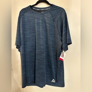 Reebok Space Dye Tee Men's Blue T-Shirt 2XL NWT